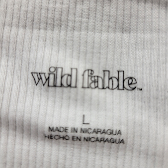 Set of 3 - Wild Fable White Cropped Tank Top Size Large NEW - Picture 4 of 5